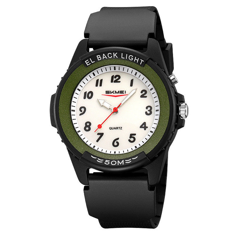Trendy Minimalist And Colorful Watch For Teensstylish Fresh Luminous And Water-resistant Student Wristwatch