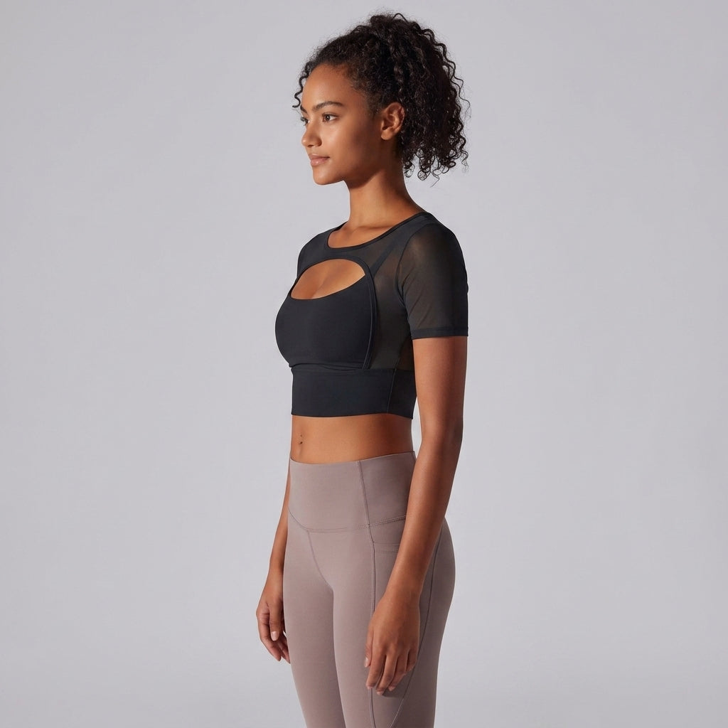 Fitness Double Layer Yoga Clothing Top Women